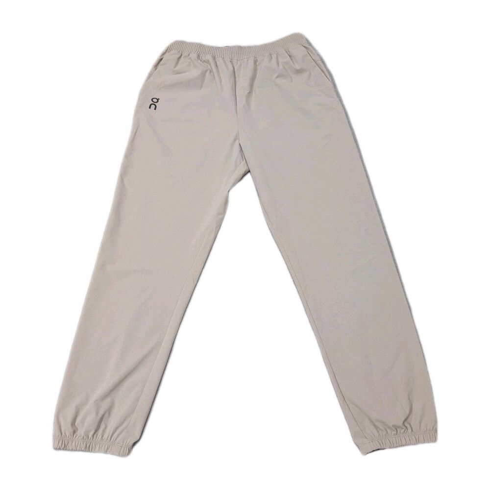 On Cloud Running Focus Pants Mens Small Desert Tan Joggers Athletic Sweatpants